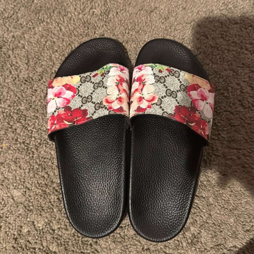 Flower Gucci Slides